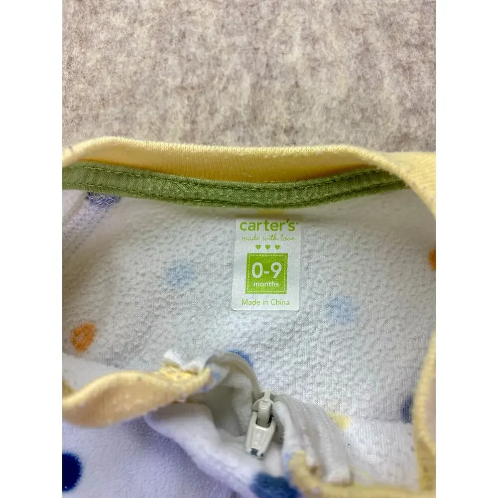 Carter's Fleece Polka Dot Sleep Sack Size 0-9 months